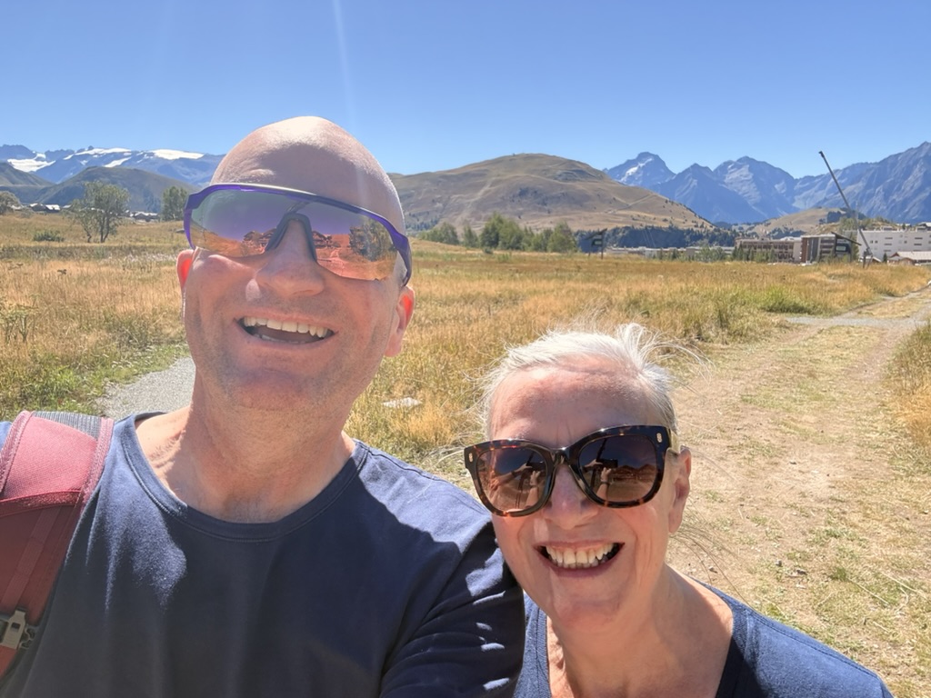 Mo and Tim at Alpe d'Huez