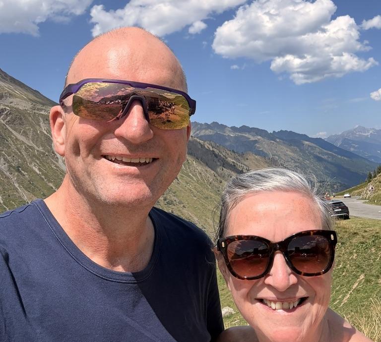 Mo and Tim at Col de la Croix de Fer