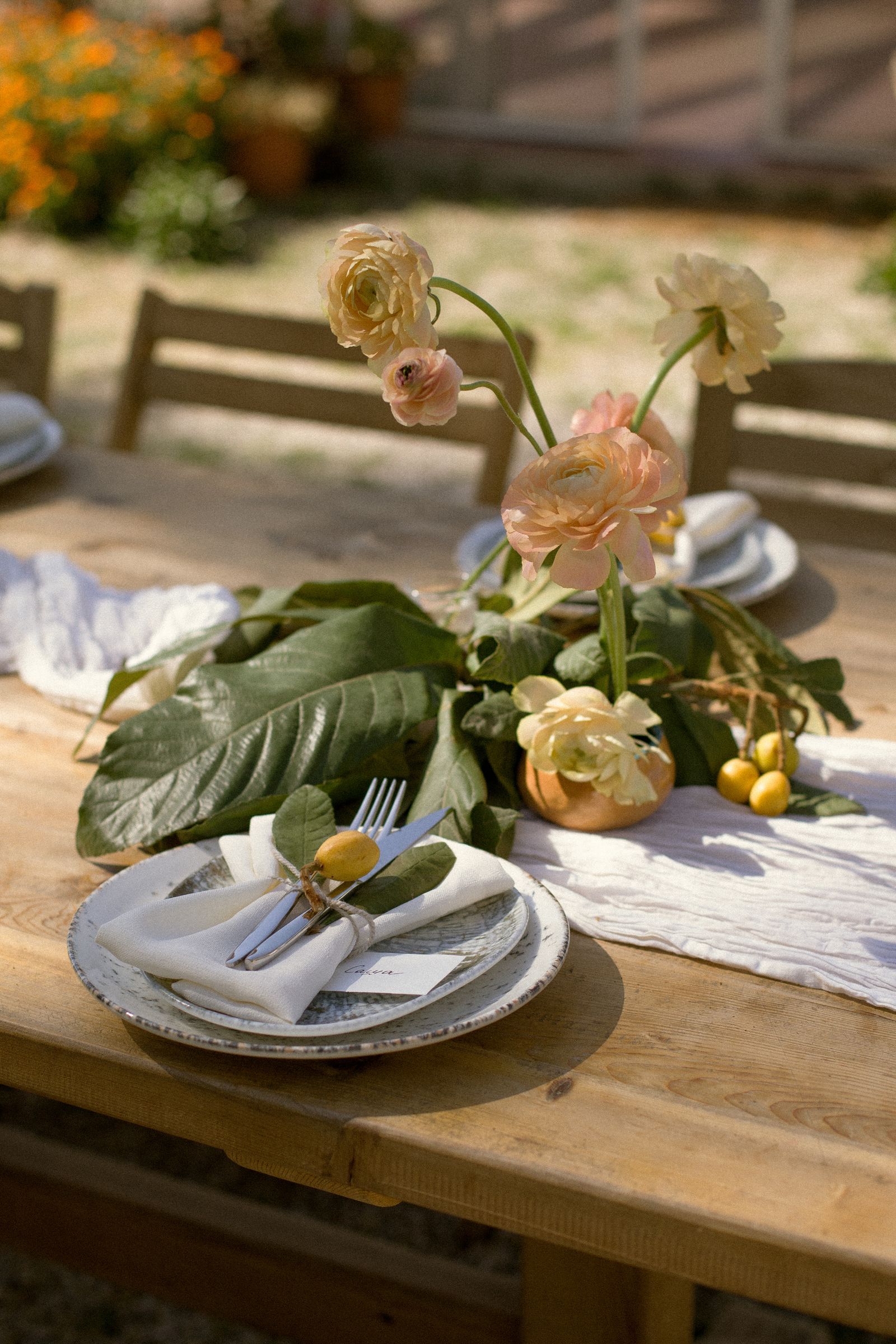 A table set for a celebration